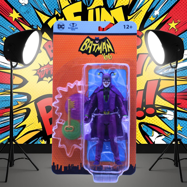 Batman’66 Retro Actionfigur Joker (Comic-Style) 15 cm (2023, DC)